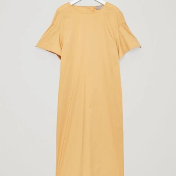 COS - FLARE-SLEEVED POPLIN DRESS - Picture 4 of 5